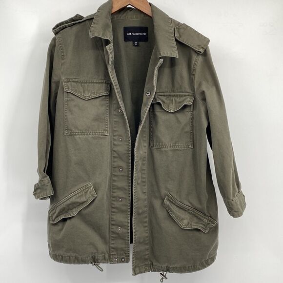 Who What Wear Army Green Utility Jacket Medium - Picture 4 of 9